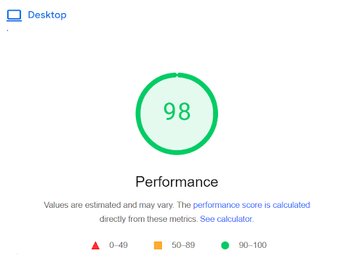 Desktop Speed Optimization